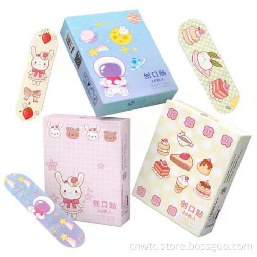 100pcs Individual Pack Fabric Bandaid First Aid Plasters for Home, Daily Life & Homework - Suitable for Small Wound Treatment